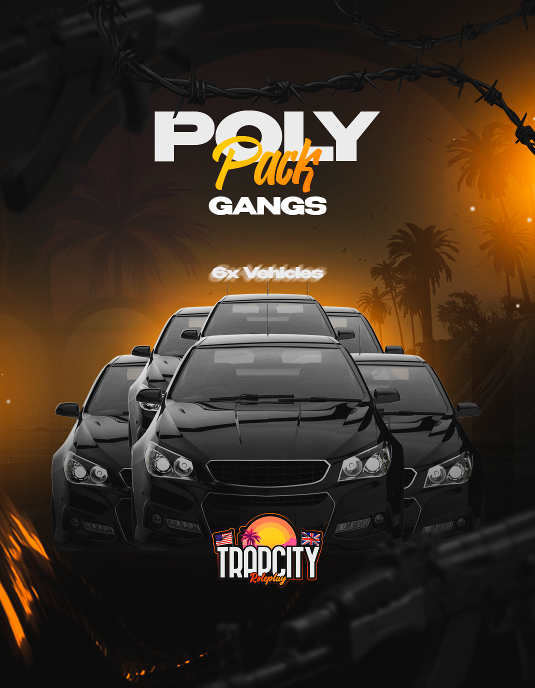Poly pack Gang Vehicles