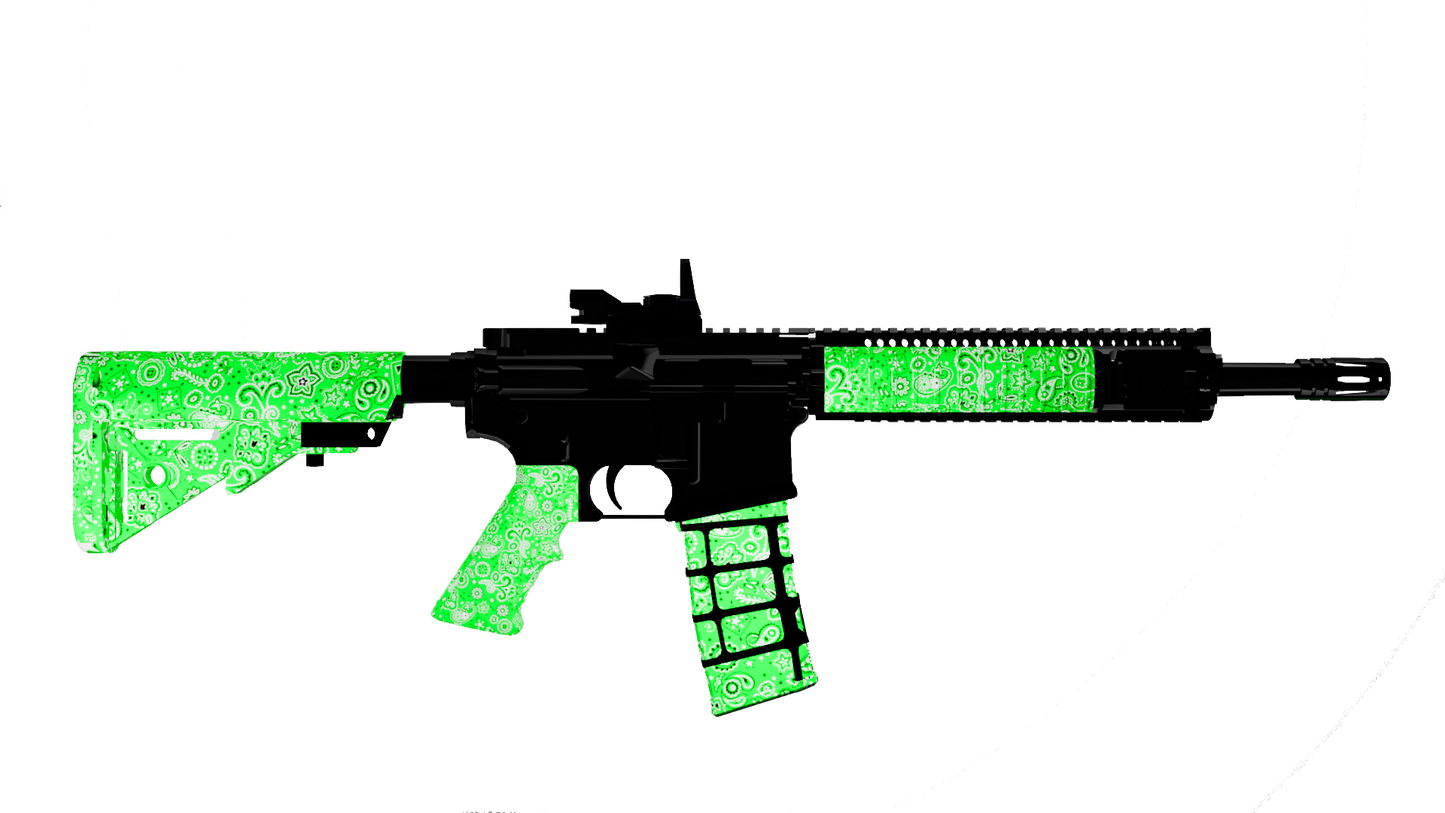 GW44 green glow rifle bandana