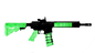 GW44 green glow rifle bandana